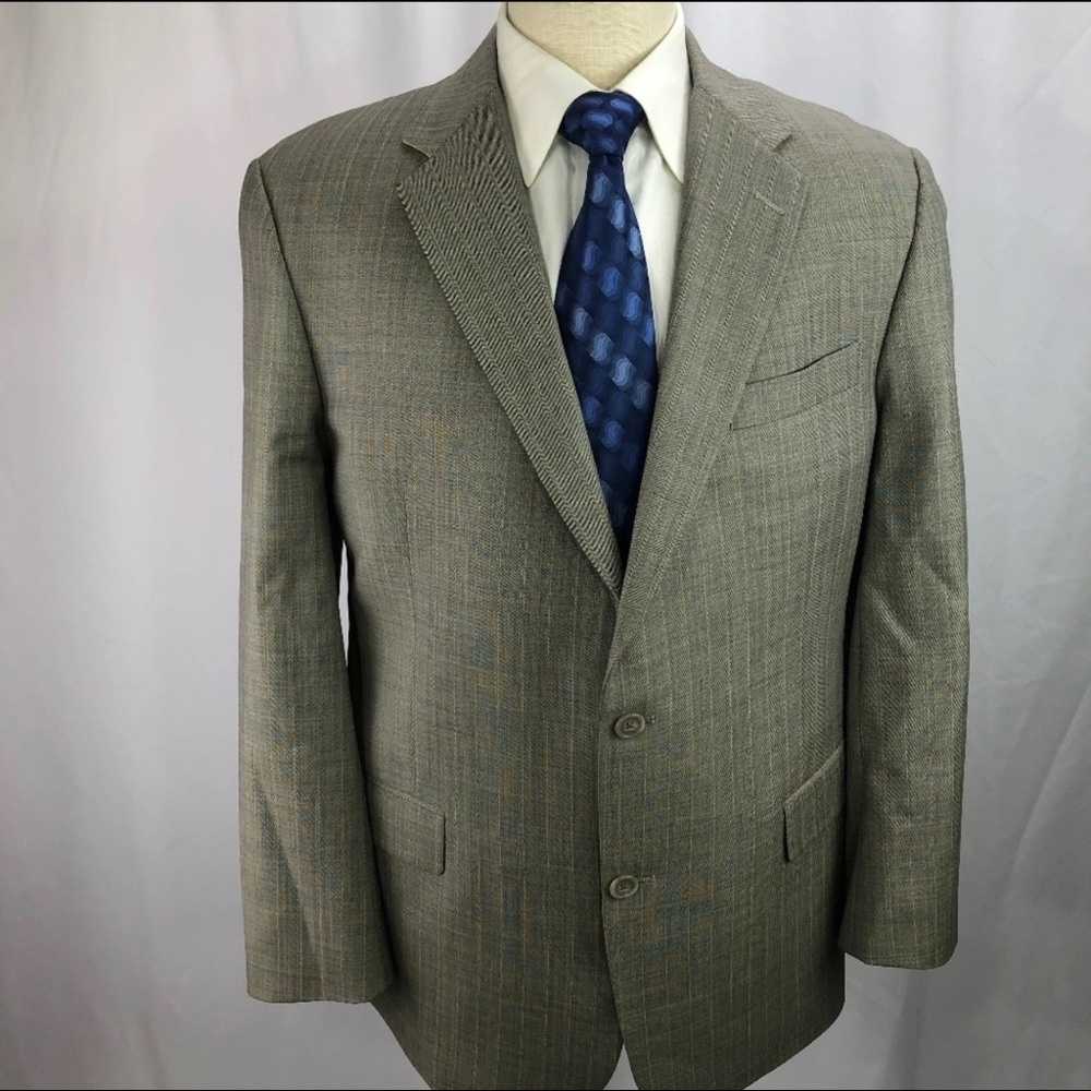 Hart Schaffner Marx Men's Beige Blazer 44R